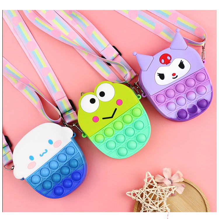 TAS ANAK POPIT JELLY TAS POP IT ANAK SELEMPANG TAS ANAK IMPORT FASHION TAS POP IT TERBARU
