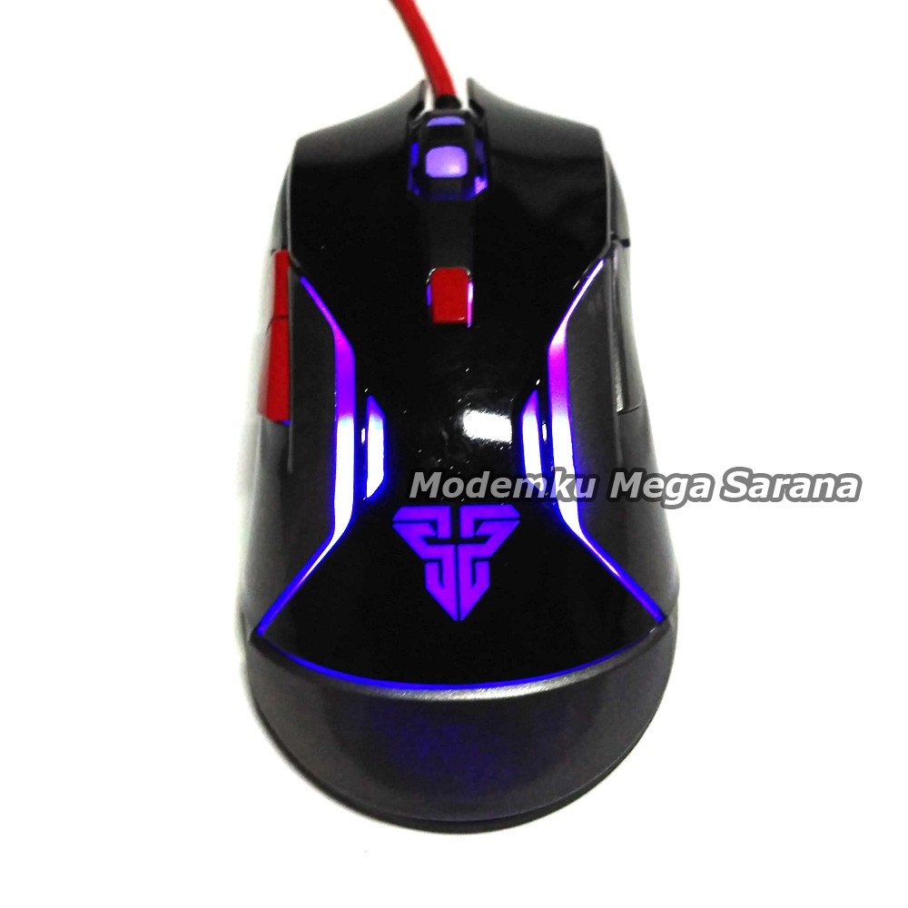 Fantech Mouse Gaming Warwick V5 USB - Hitam Metalic