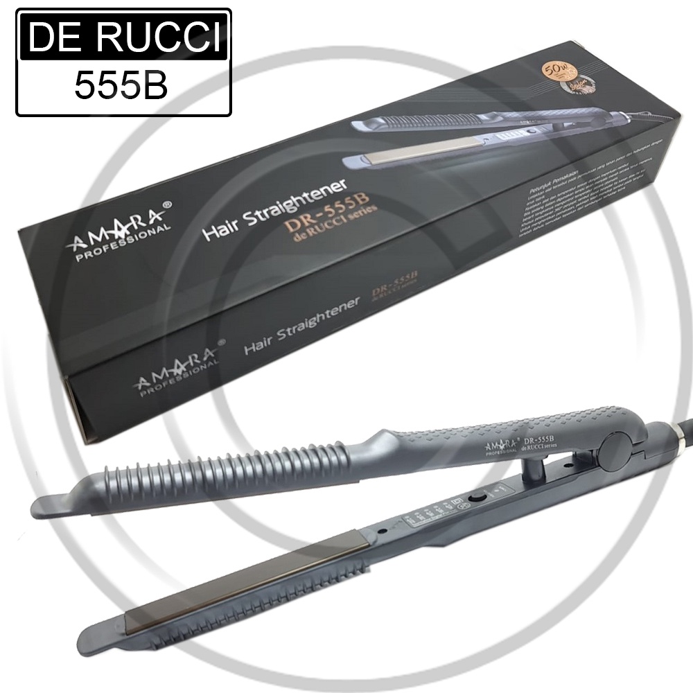 DE RUCCI / DR-555B / Catokan Rambut 2in1 Lurus &amp; Curly