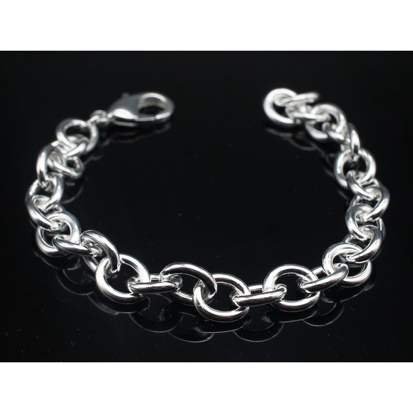 Gelang Kepang Bahan Stainless Steel Lapis Silver Untuk Wanita
