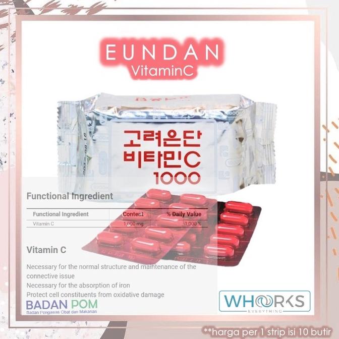 [KODE IEJJB] Korean Eundan Vit C 1000 mg asli Ori Korea Vitamin C (10 TABLET)