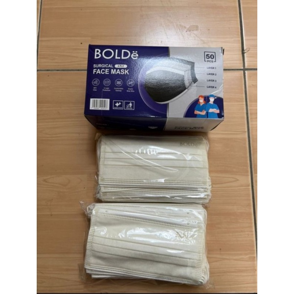 BOLDe Masker Medis 4 ply izin  Depkes - Super Mask Surgical Mask