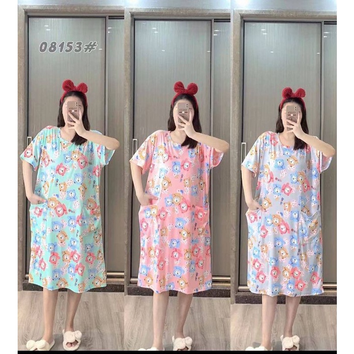 Daster Jumbo Motif Kekinian Import Korea