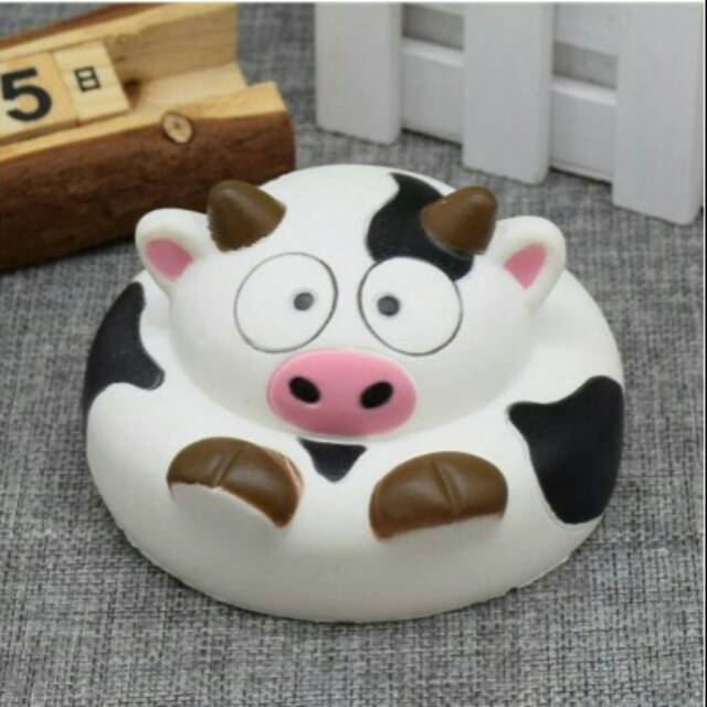 Promo Squisi Lucu Mainan Squishy Sapi Donat Unyu Koleksi Sequisi Anak Kekinian Banget