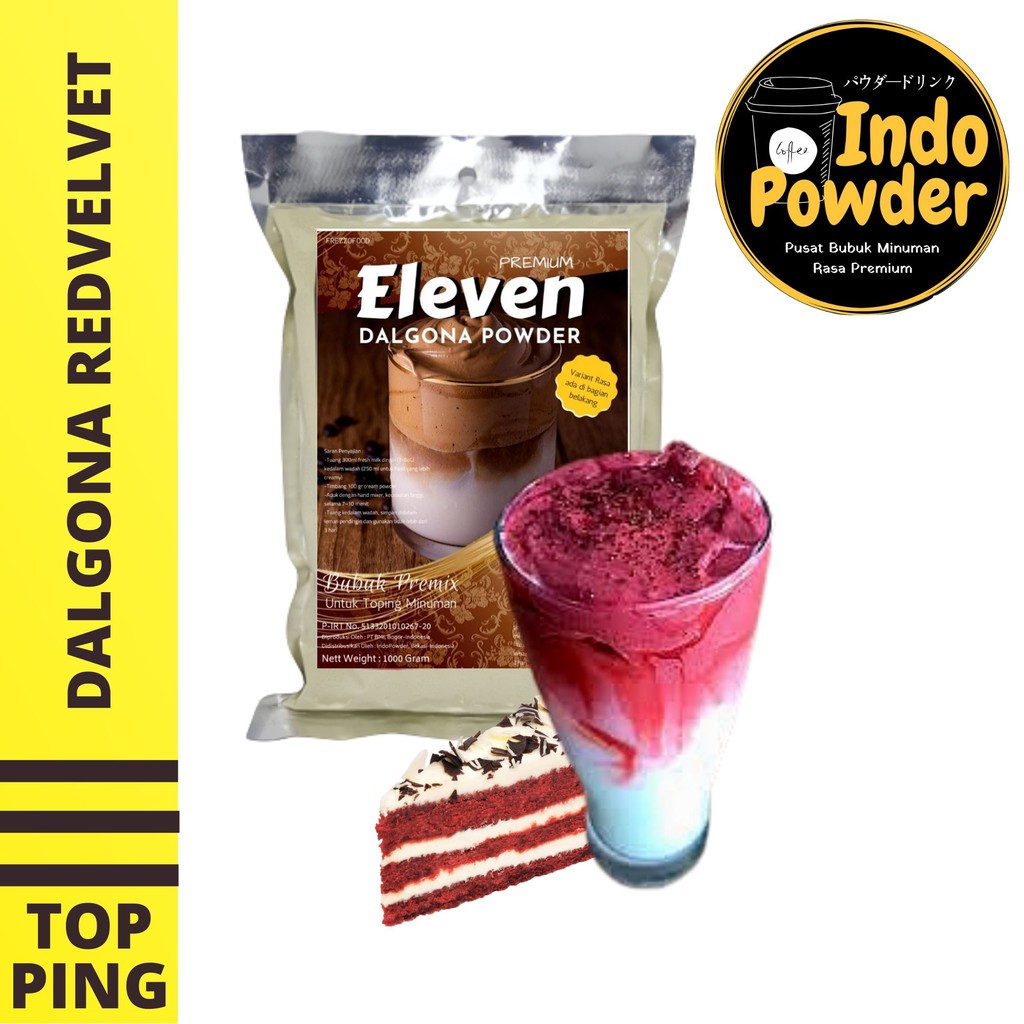 DALGONA REDVELVET 1Kg - Bubuk DALGONA RED VELVET 1Kg - DALGONA REDVELVET Powder 1Kg