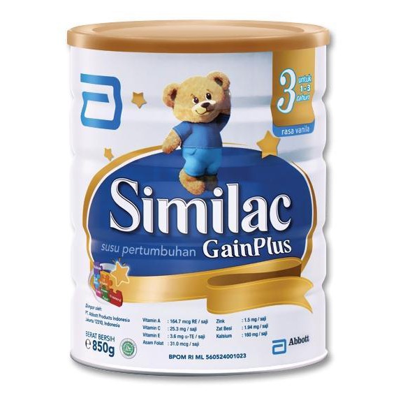 SIMILAC Gainplus 3 850gr, SIMILAC Gainkid 4 900gr
