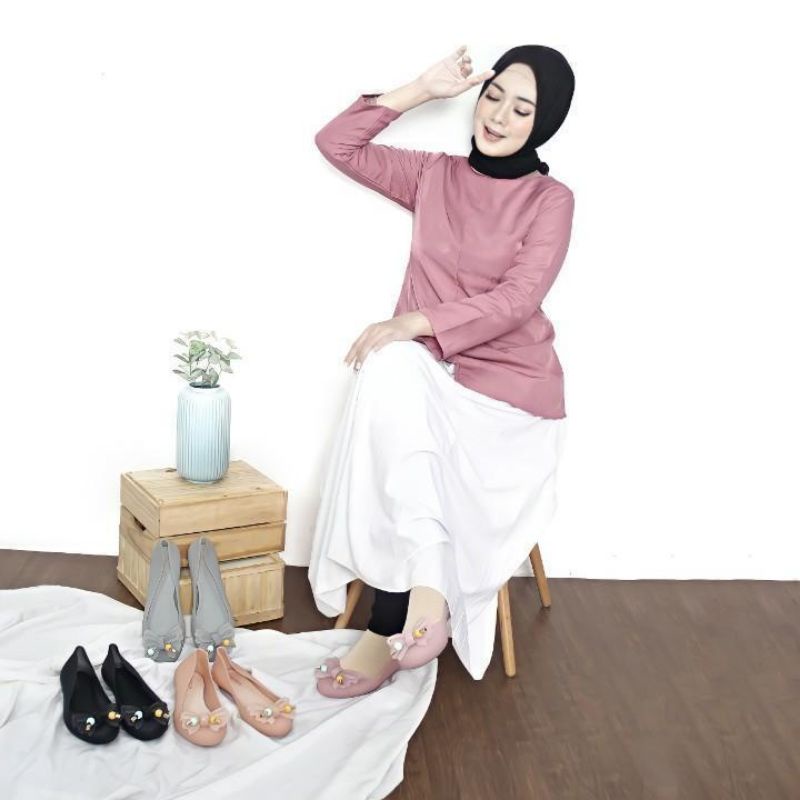 Sepatu Wanita Sepatu Flat Sepatu Jelly Flatshoes
