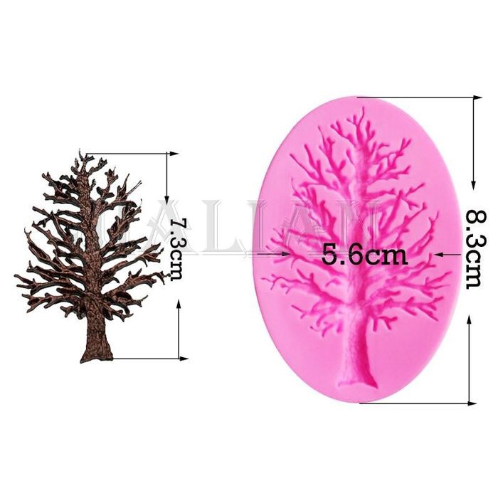 3D Silicon Mold Fondant Cake Decoration - Dry Tree