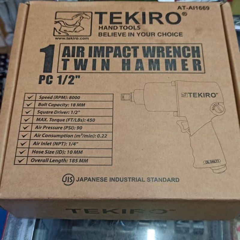 AIR IMPACT TWIN HAMMER 1/2" TEKIRO