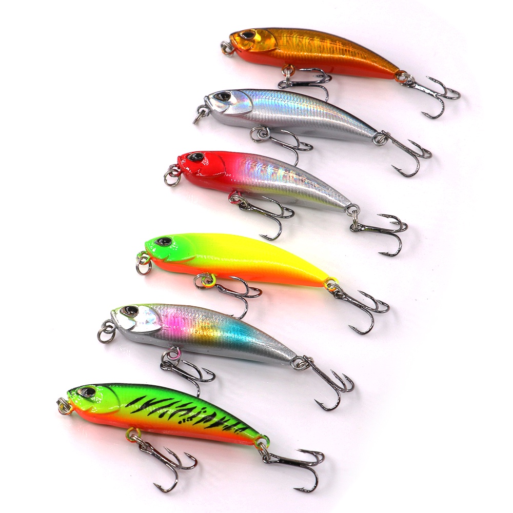 Umpan Pancing 5g/5.3cm Fishing Minnow Lure Umpan Ikan Alat Pancing Kail Plastic Bait Umpan Mancing umpan casting gabus