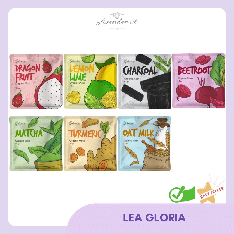 LEA GLORIA MASKER LEA GLORIA MASKER ORGANIK BY LEA / MASKER LEA MASKER WAJAH