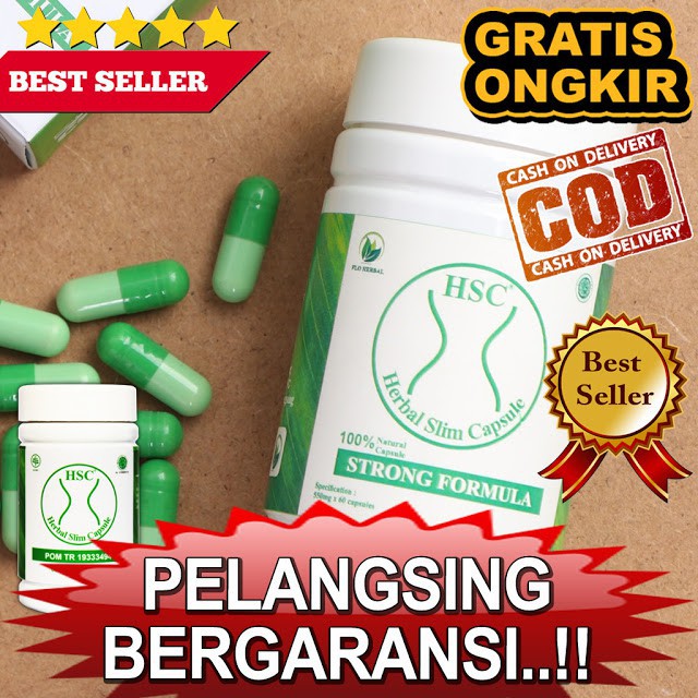Pelangsing Badan HSC Herbal Slim Capsul Obat Diet Ampuh