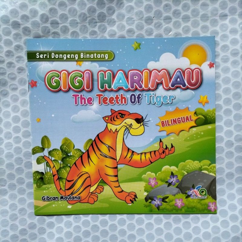 ORIGINAL BUKU CERITA ANAK SERI DONGENG BINATANG GIGI HARIMAU BILINGUAL FULL COLOUR