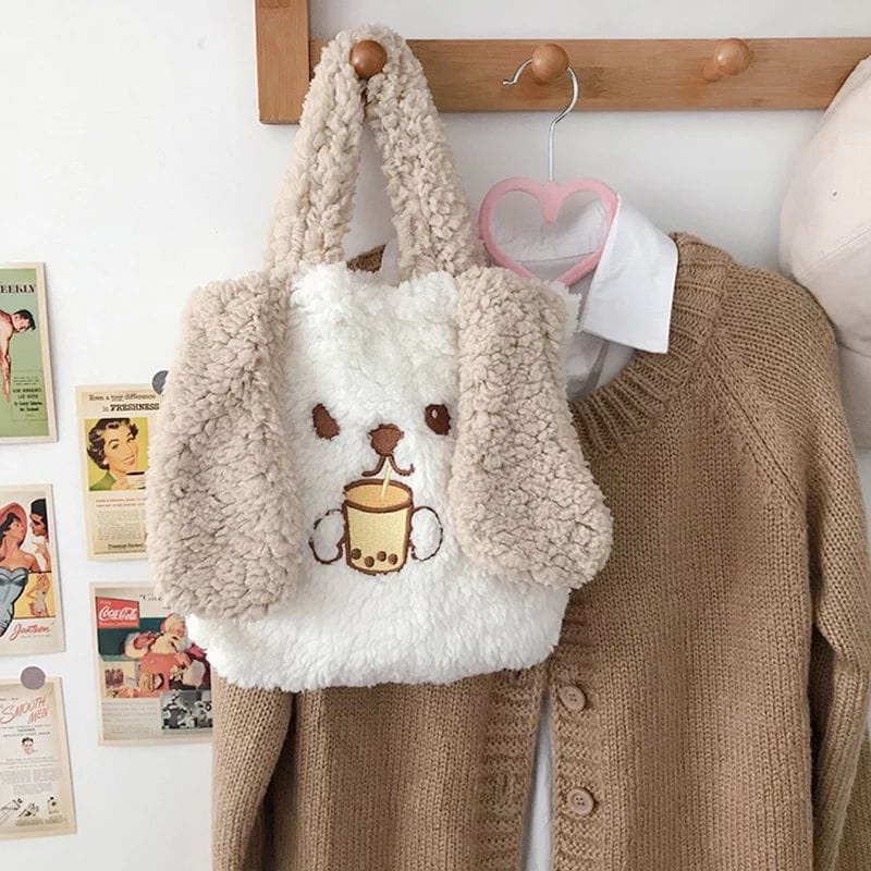 TOTEBAG RABBIT BULU HALUS LEMBUT Tas Wanita Totebag Bulu Kualitas Import IPZ6108 Totebag Bulu Tas Ba