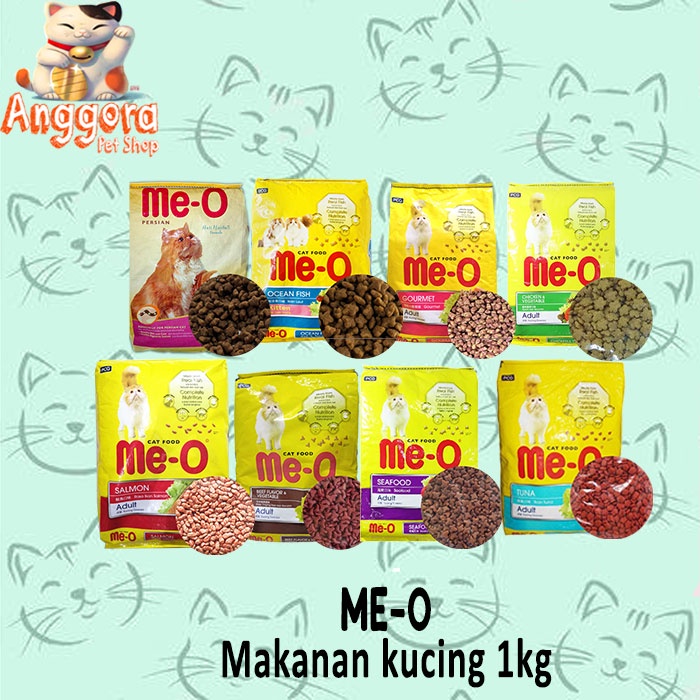 Makanan Kucing murah MEO 500gr - 1kg ALL VARIAN