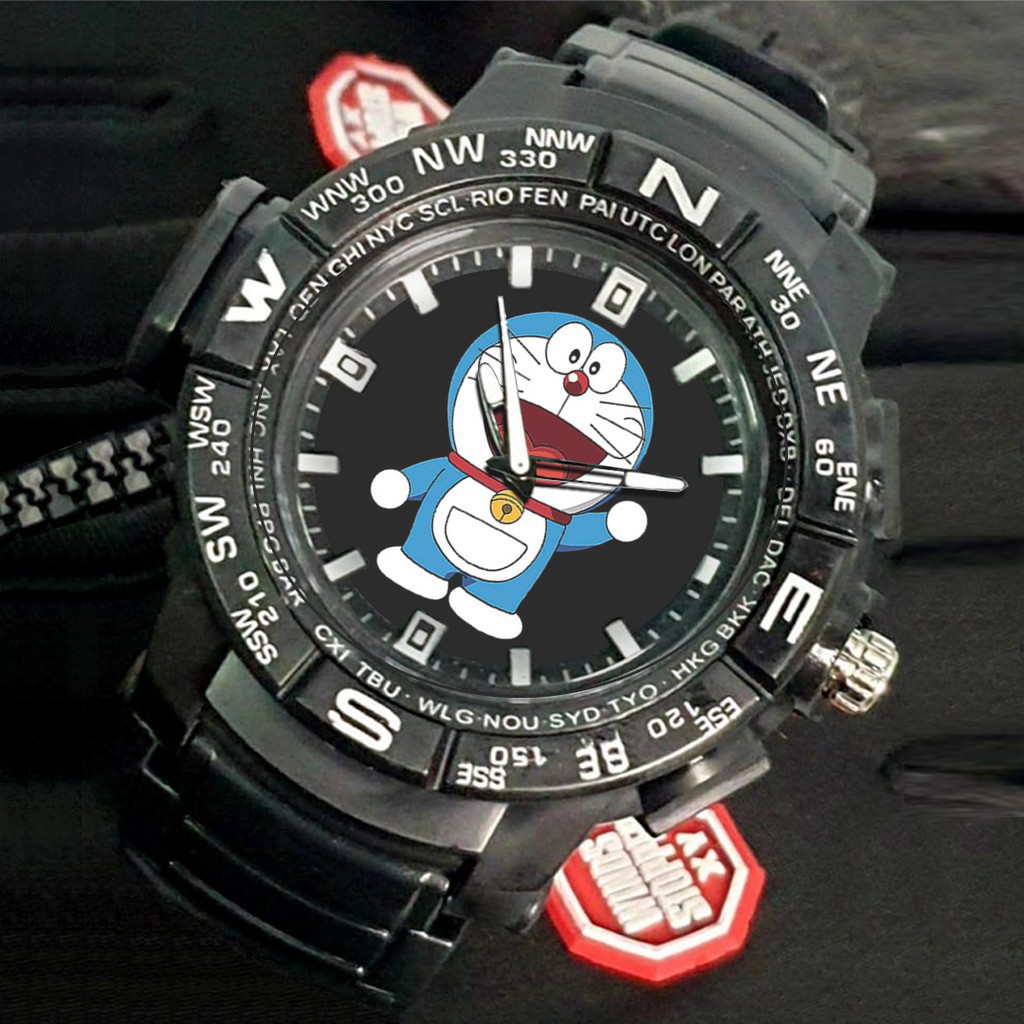 (EXCLUSIVE) Jam Tangan DORAEMON motif 2 Sport Bagus