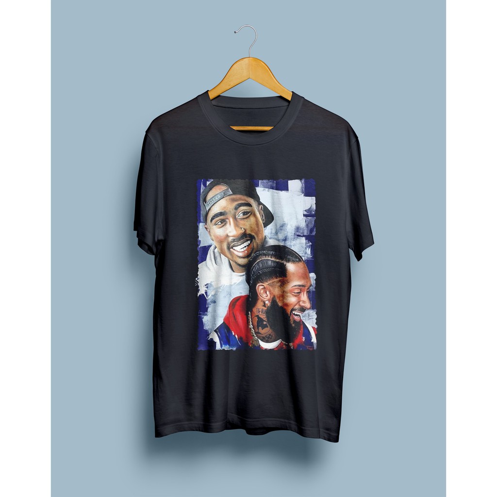 BAJU KAOS RAP LEGEND TUPAC SHAKUR Dan Nipsey Hussle T-Shirt