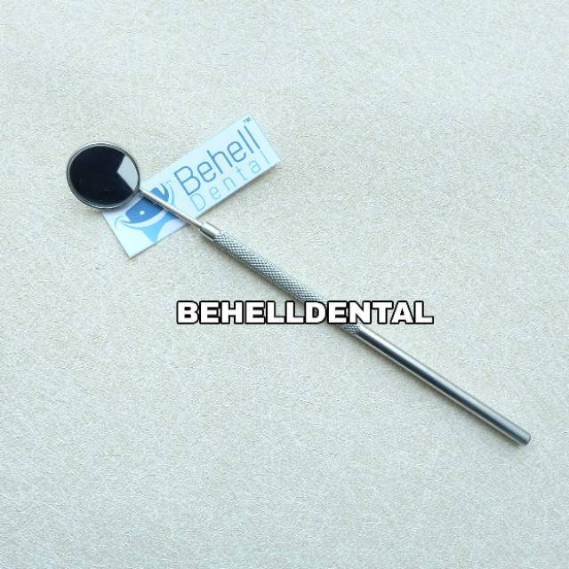 Kaca Mulut Gigi Ss alat kedokteran Stainless Steel Anti karat - Behel dental ortho mirror . Cermin Gigi untuk Melihat karang Gigi atau Behel di dalam Mulut