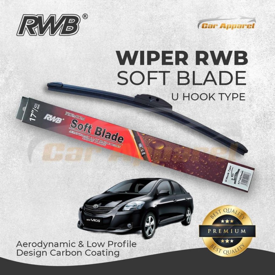 Wiper RWB Soft Vios Gen 2 2007-2013 / Windshield Vios Gen 2 2007-2013