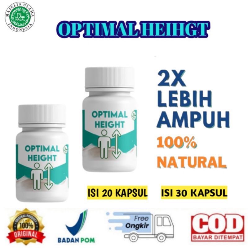 [PROMO] OBAT PENINGGI BADAN AMPUH OPTIMAL HEIGHT supplement susu tinggi badan bpom