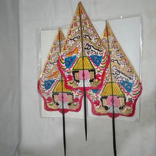 Gunungan Kayon Wayang Kulit Tinggi Keseluruhan 50 Cm 1pcs