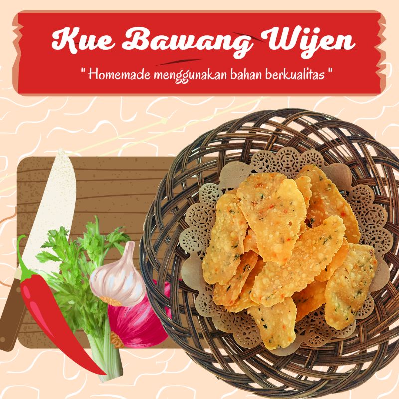 

Kue Bawang Wijen / Keripik Bawang / Kue Bawang Premium