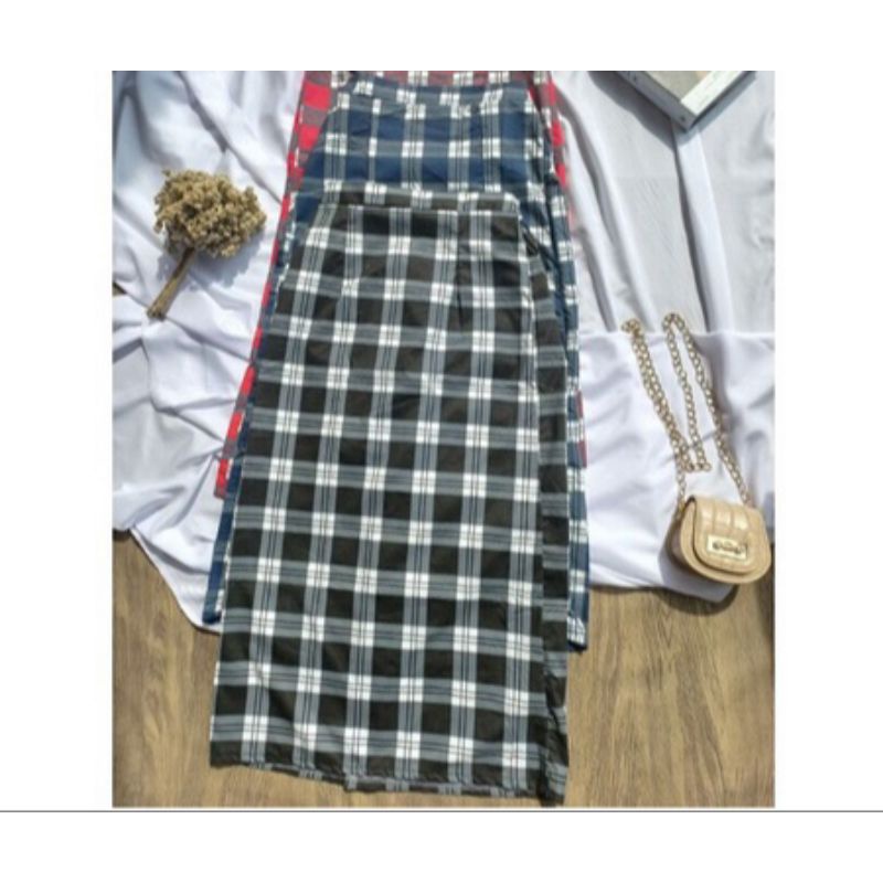 Rok Span tartan kotak korean style / tartan skirt rok tartan rok kotak kotak rok tartan