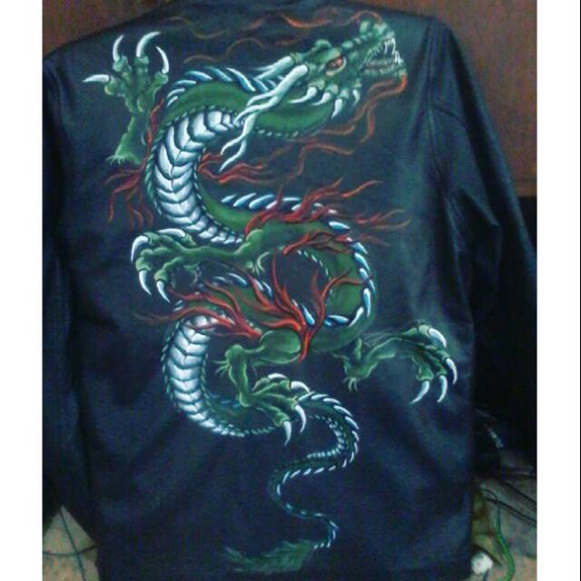 Jaket Kulit Asli Domba Super Lukis