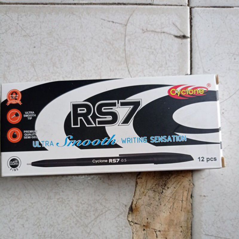 

pulpen cyclone RS7 0.5 hitam 0.5mm 1pack