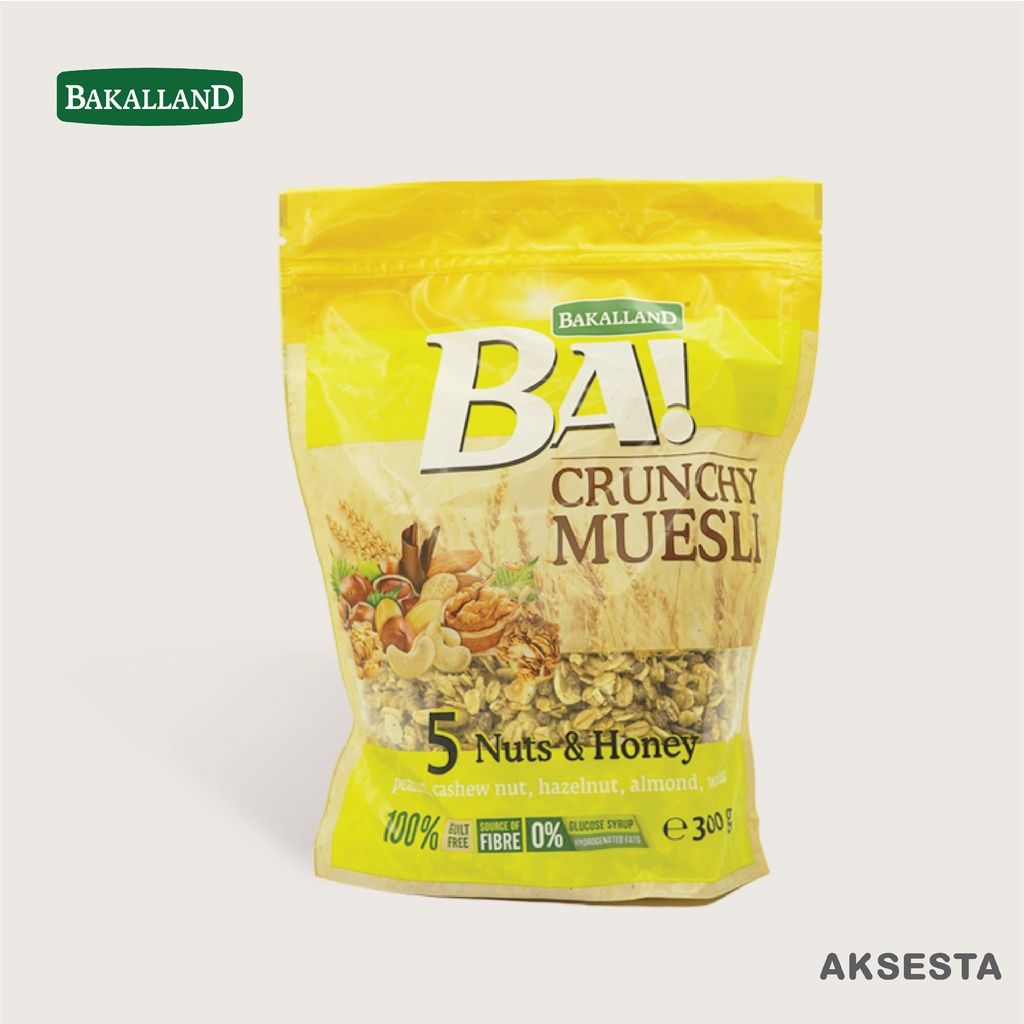 

Bakaland BA Crunchy Muesli 5 Nuts & Honey 300 gr