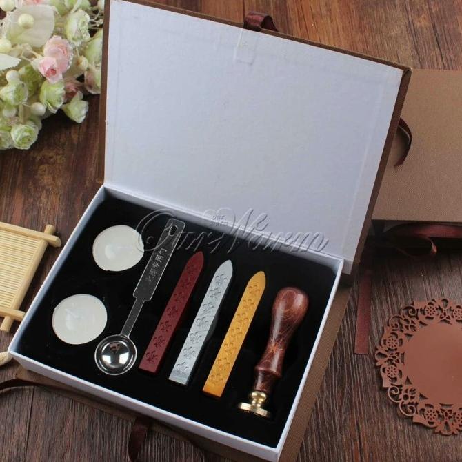 

VINTAGE GIFT BOX CLASSIC SEALING WAX WITH STAMP SET DSG54546WE
