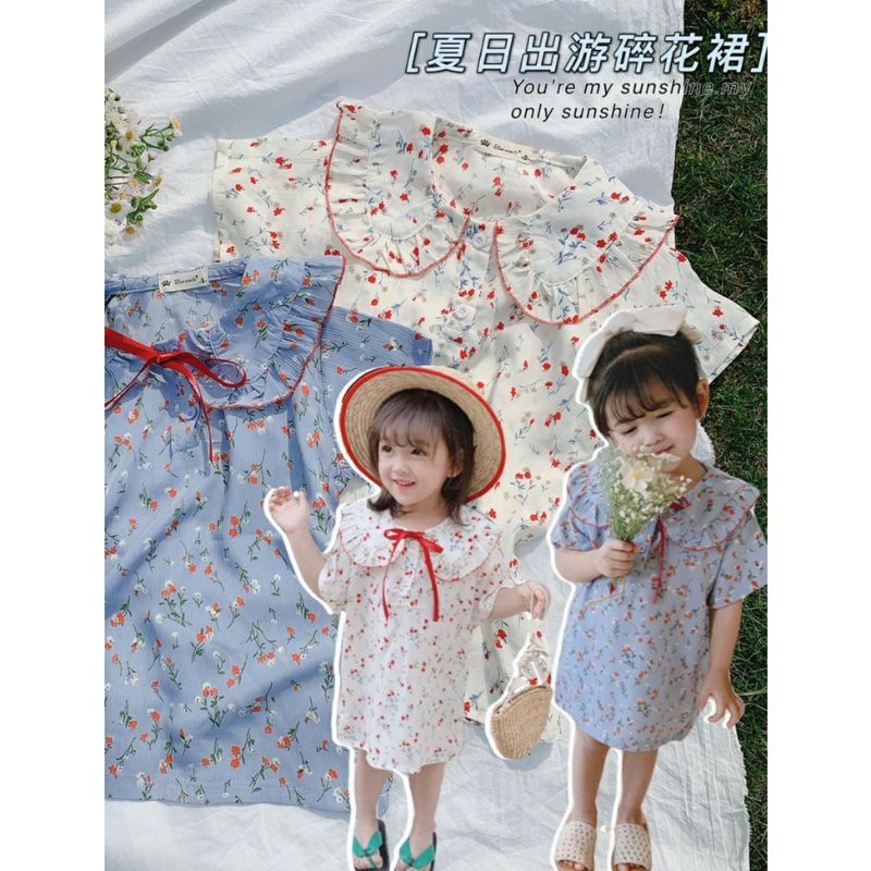 dress anak flower flowery bunga dress anak 2 3 4 tahun ala jepang dress anak import dummer dress ana