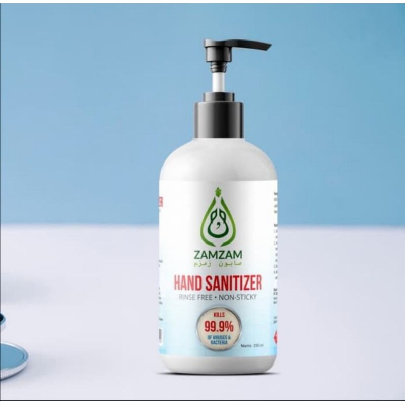 Hand sanitizer gel zamzam 99,99% anti virus dan bakteri 250 ml