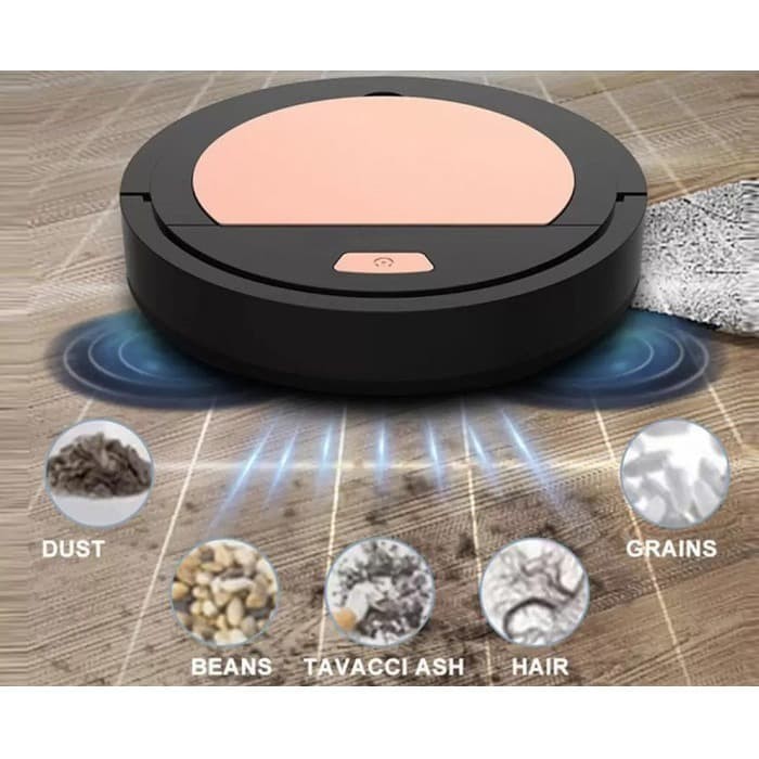 INSTANT CLEAN Robot Pembersih Debu Lantai Smart Vacuum Cleaner