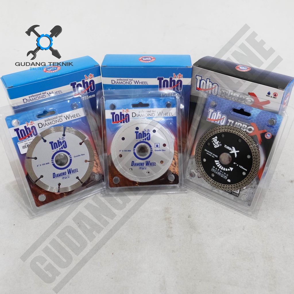 Mata Potong Keramik Granit Toho Wet / Dry / Turbo X 4Inch - Diamond Wheel Toho Wet/Dry/Turbo X 4 Inch