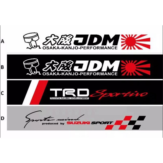 Stiker sticker kaca depan jdm stiker sticker mobil kaca jdm terbaru