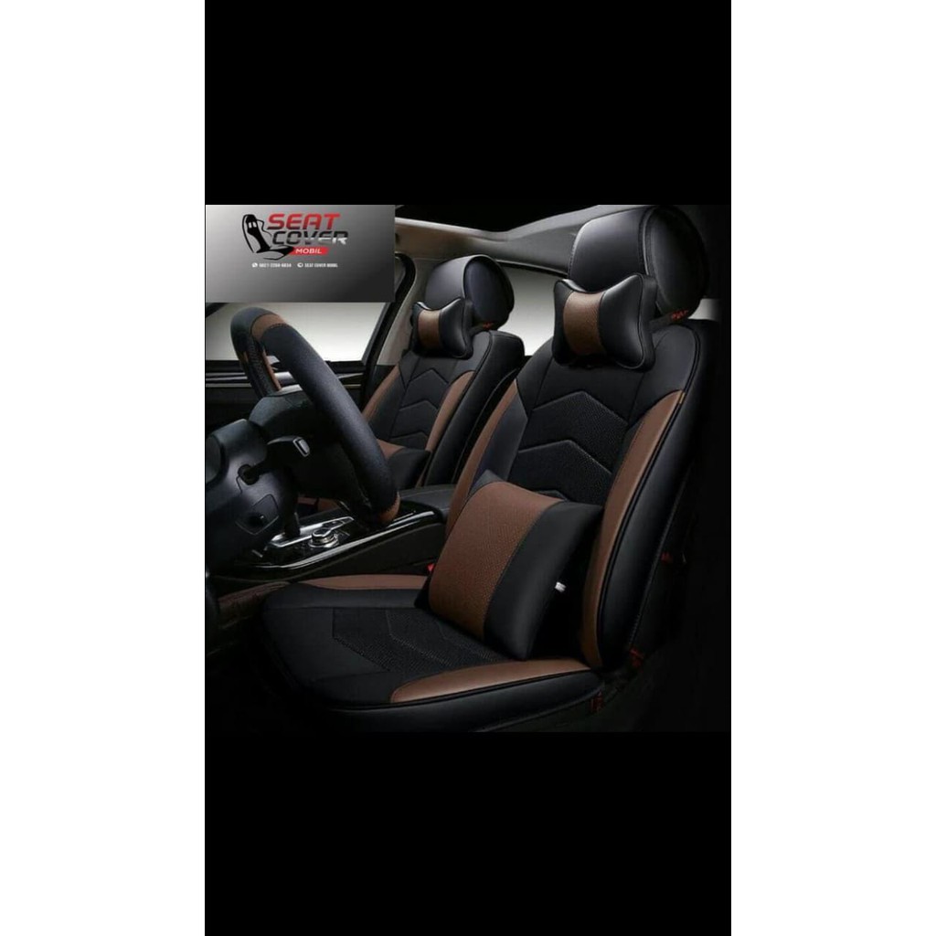 Ready Sarung Jok Mobil CRV,BRV,HRV Bahan Original Semi Kulit Sintetis Motif Panah