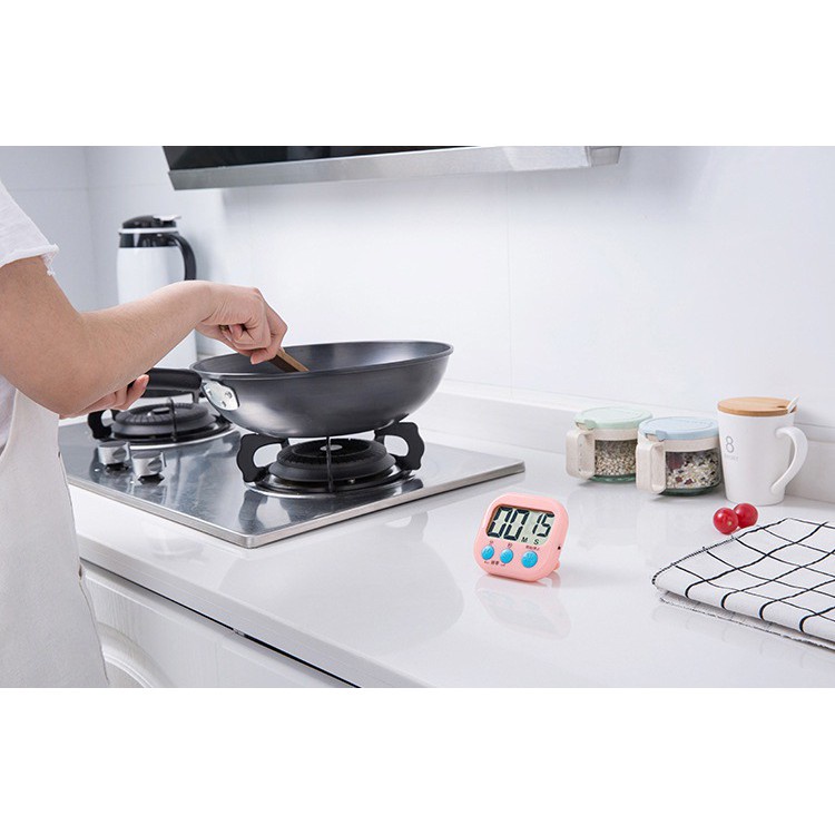 TIMER DAPUR - Digital Kitchen Alarm - Stop Watch Cute Masak Roti Kue With Magnet &amp; Stand