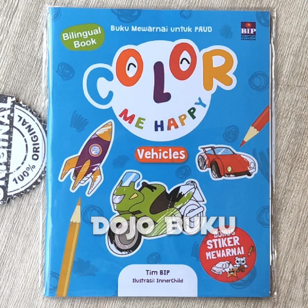 Buku Seri Color Me Happy Cover 2022 (Bonus Stiker Mewarnai BIP)