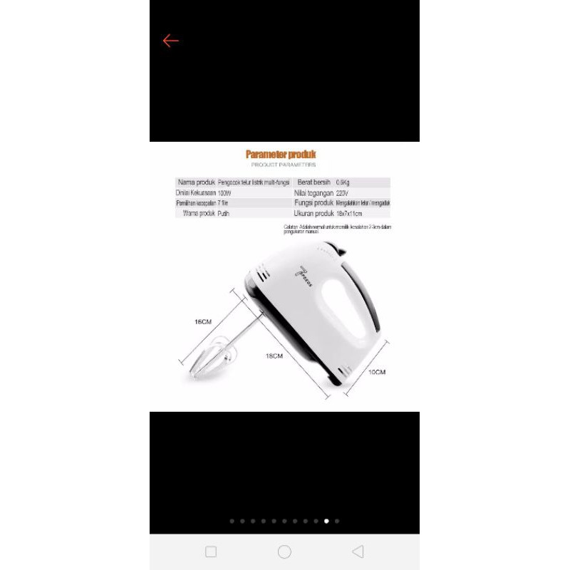 Hand mixer merk Han river