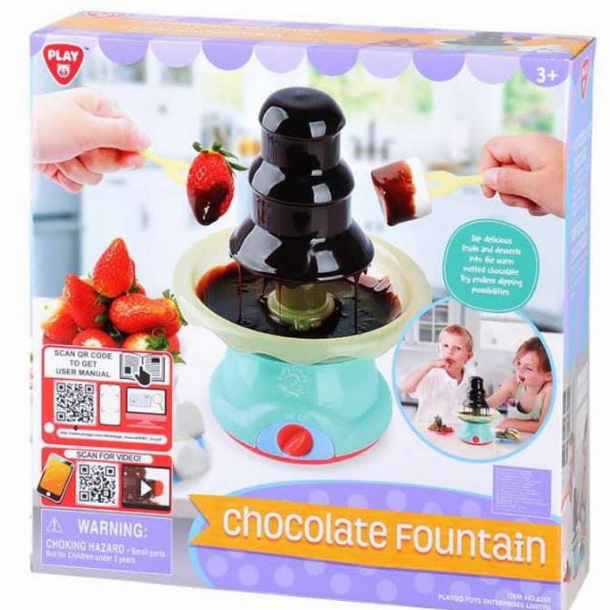 PROMO MAINAN ANAK PLAYGO ORIGINAL CHOCOLATE FOUNTAIN DENGAN PARTY PLATTER & Playgo Smoothie Ice Crui