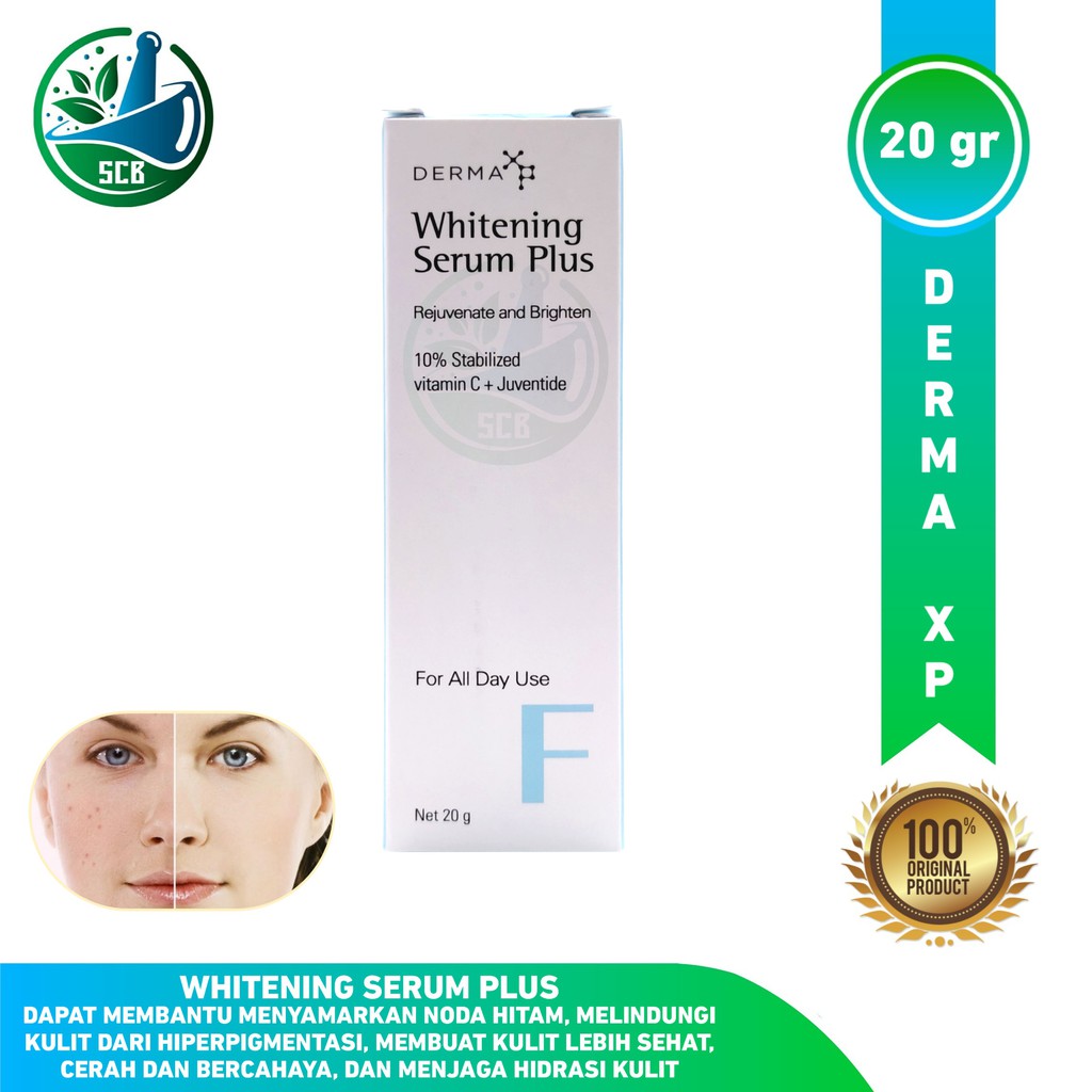 Xp Editions Whitening Serum Plus - Derma Xp Serum Pemutih & Anti Aging 20 gram