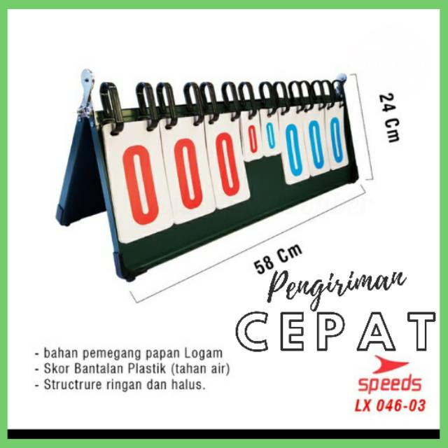 Papan skor voli futsal sepakbola 8 digit