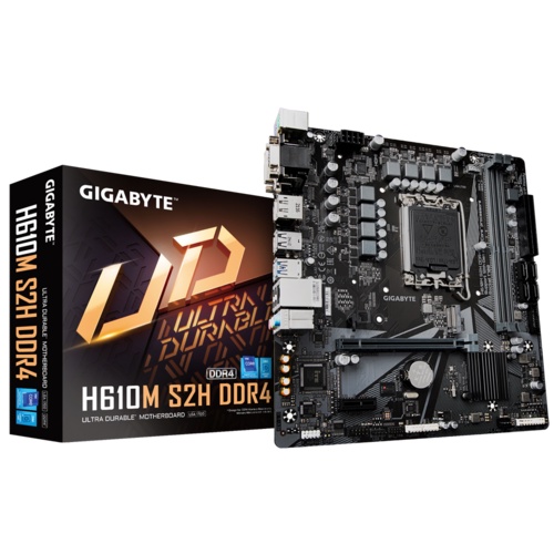 Gigabyte H610M S2H DDR4 | Motherboard Intel H610 LGA 1700 DDR4 M-ATX