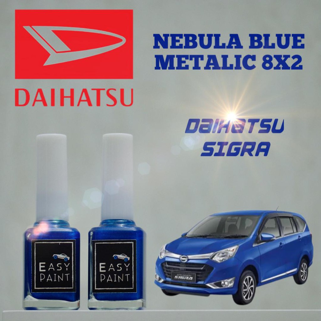 Cat Oles Nebula Blue Metalic 8X2 Daihatsu Sigra Biru Metalik