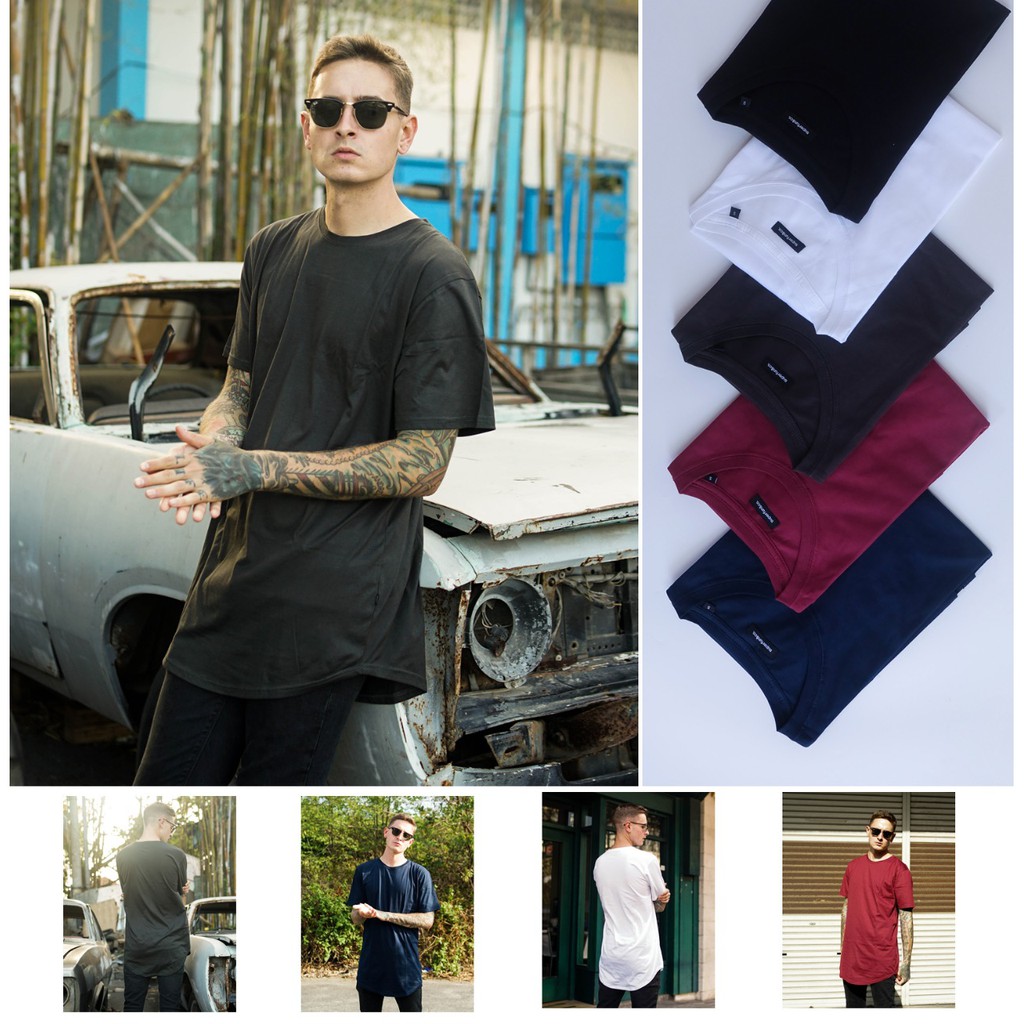 Superfun&co longline tshirt - Kaos polos Kaos Longline