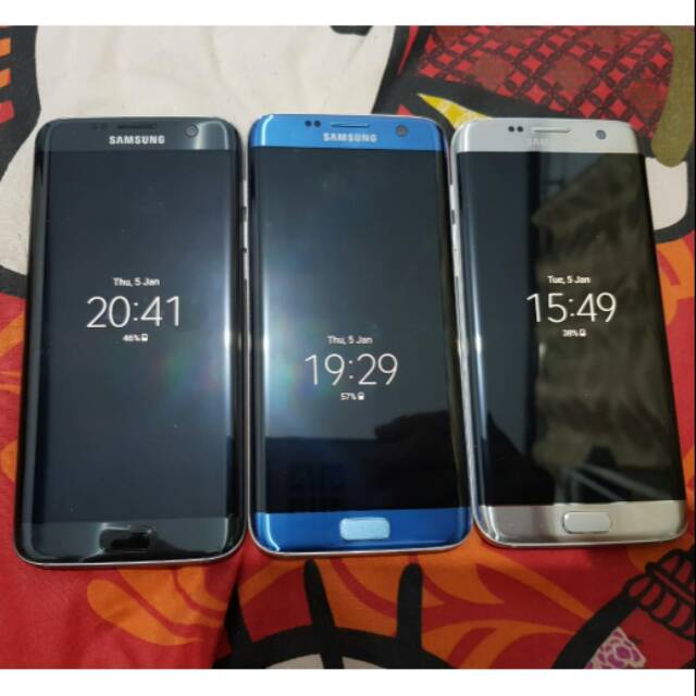 Samsung ori s7 edge normal mesin hanya minus shadow amolet sedeng Garansi sbulan 4G smua
