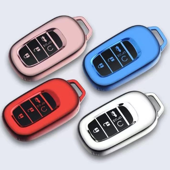 Casing Kunci Remote Mobil Bahan Silikon Untuk Honda CRV / Accord / Civic FC 10Gen 2016-2021