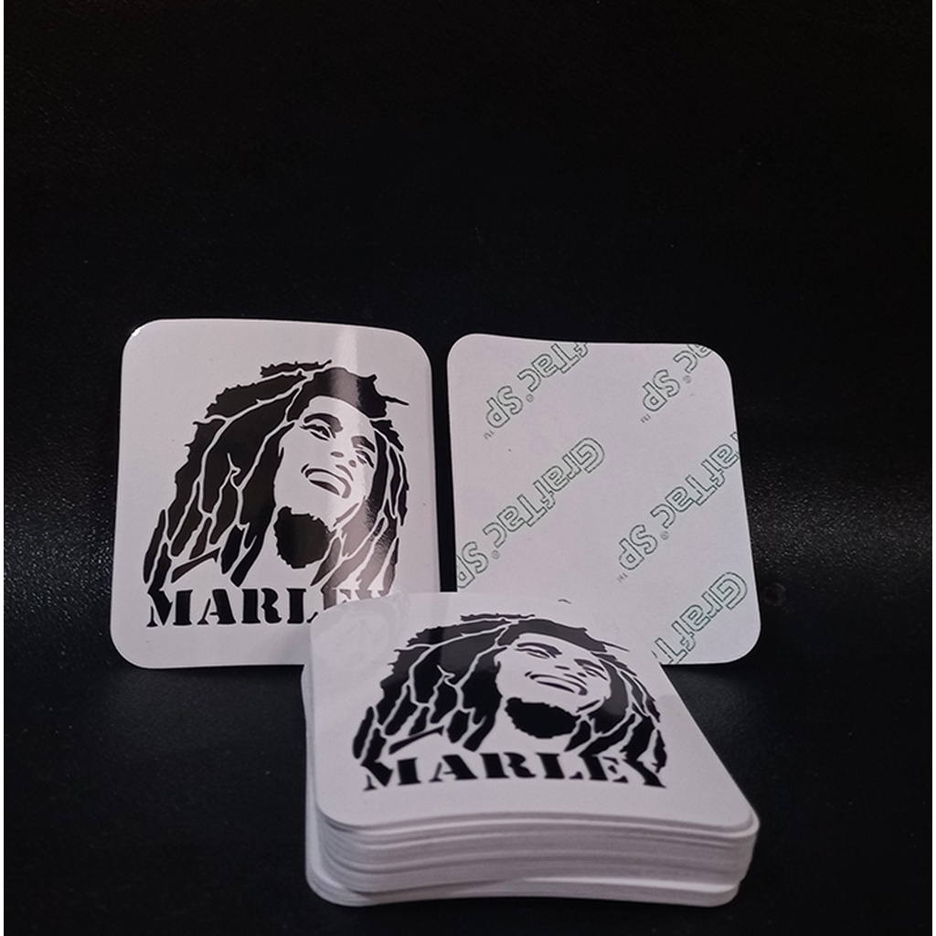 STIKER GRAFTAC - Bob Marley - STIKER AESTHETIC LAPTOP, AKSESORIS HP, ANTI AIR, MOTIF,HELM