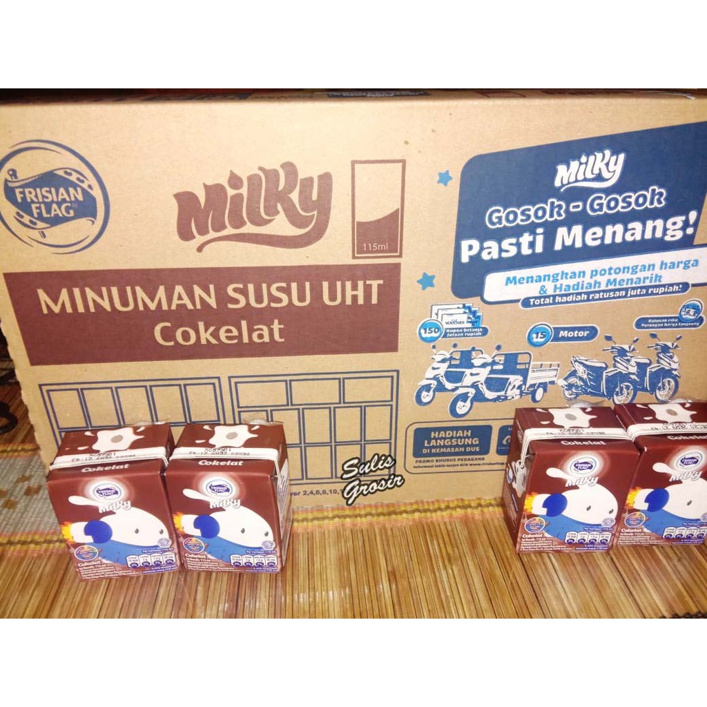 Frisian Flag Susu UHT Bendera Milky Coklat 115 ml 1 karton ...